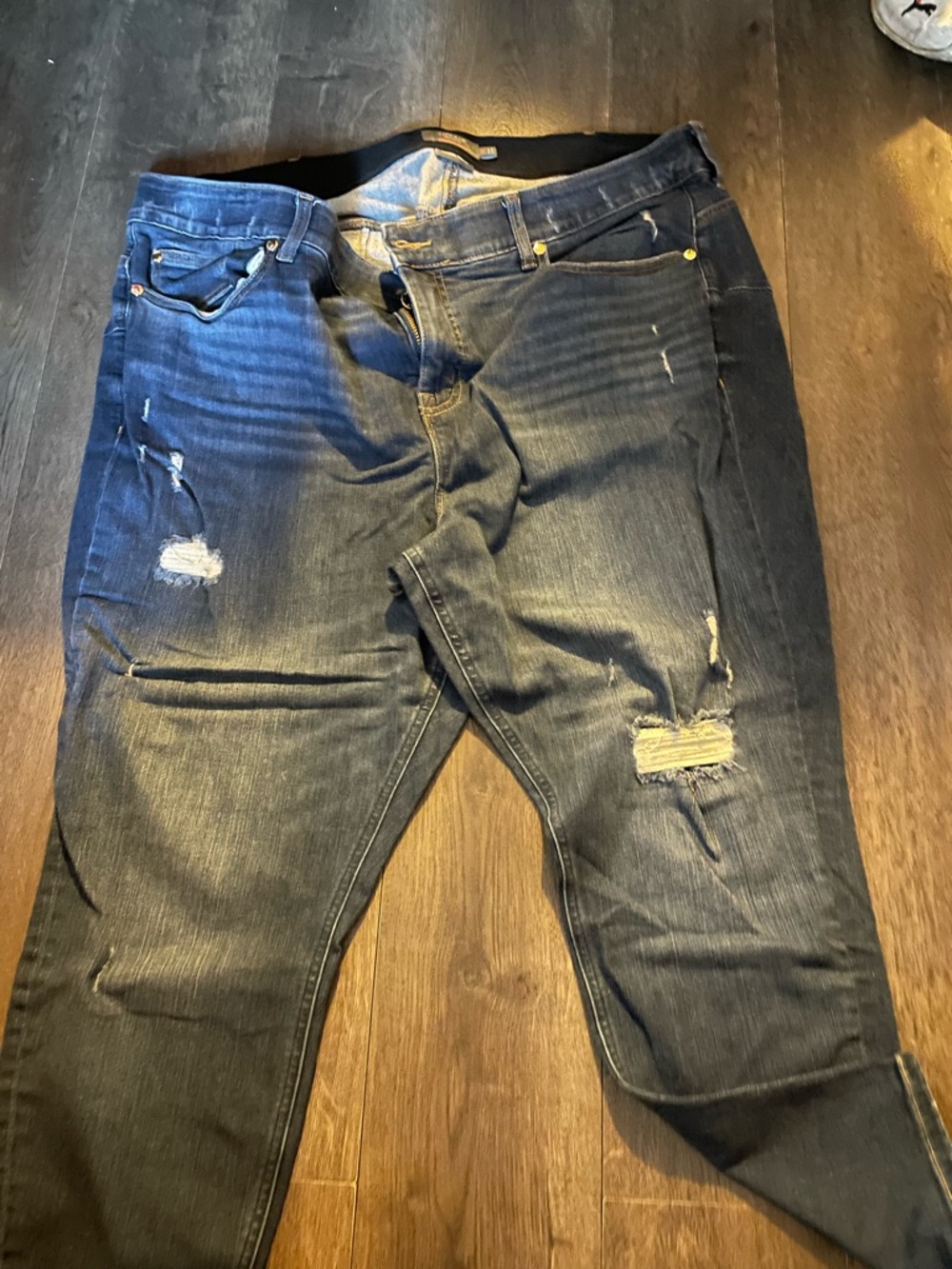 torrid womens Distressed Dark Blue skinny Jeans